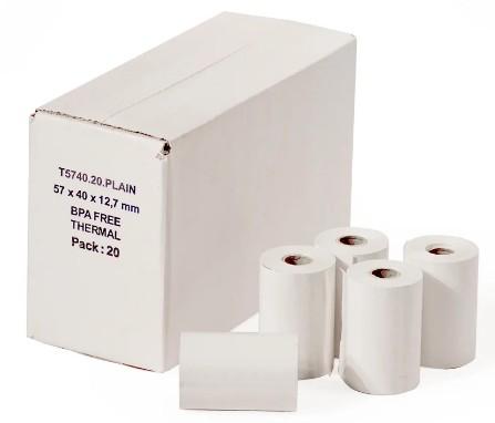 Box of 20 Thermal Till Roll White 80mm x 80mm (028L)